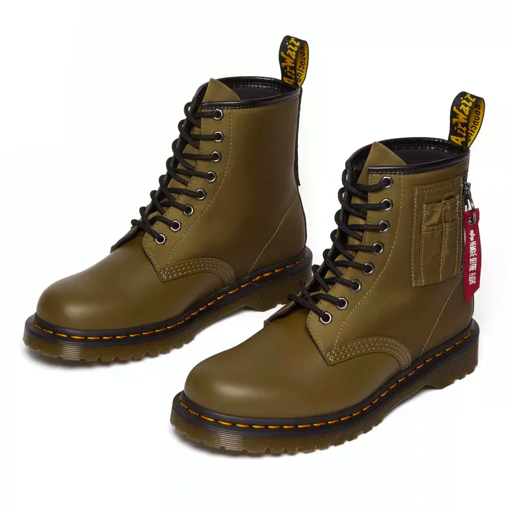 1460 Ben Alpha Dms Olive+Black Bentex Nylon+Smooth Boots