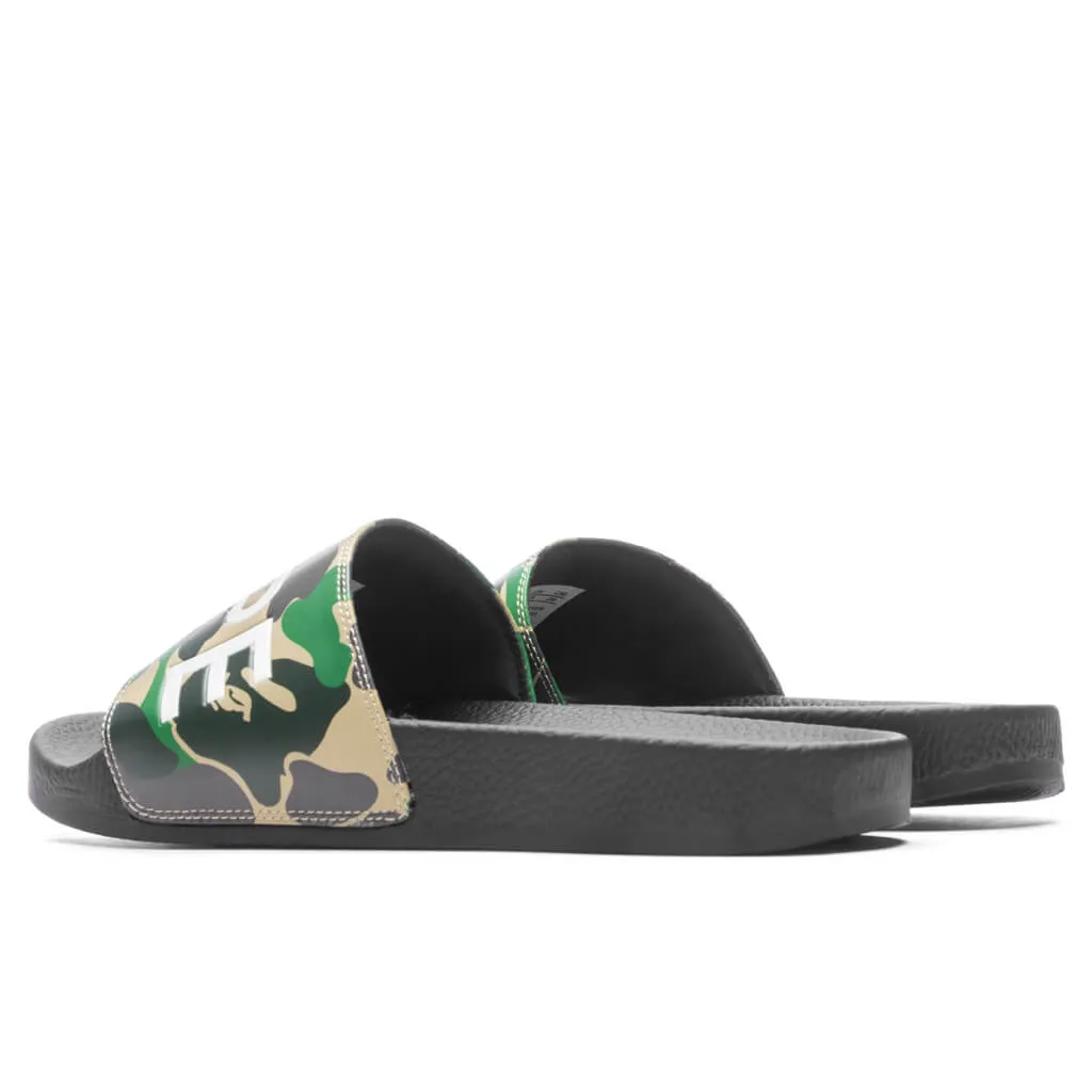 Abc Camo Slide Sandals  - Green