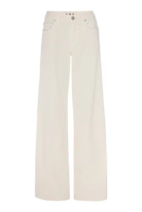 AMO Denim Sabine Wide Leg in Bone