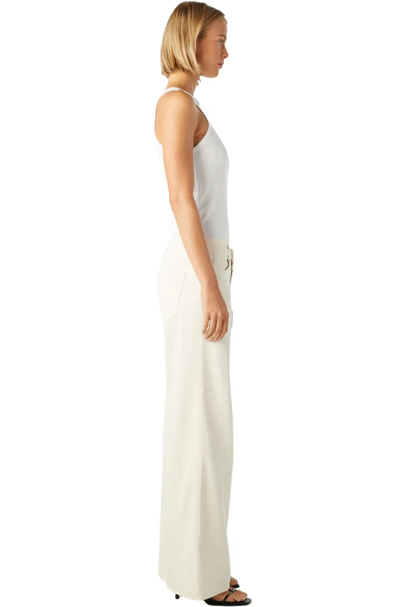 AMO Denim Sabine Wide Leg in Bone