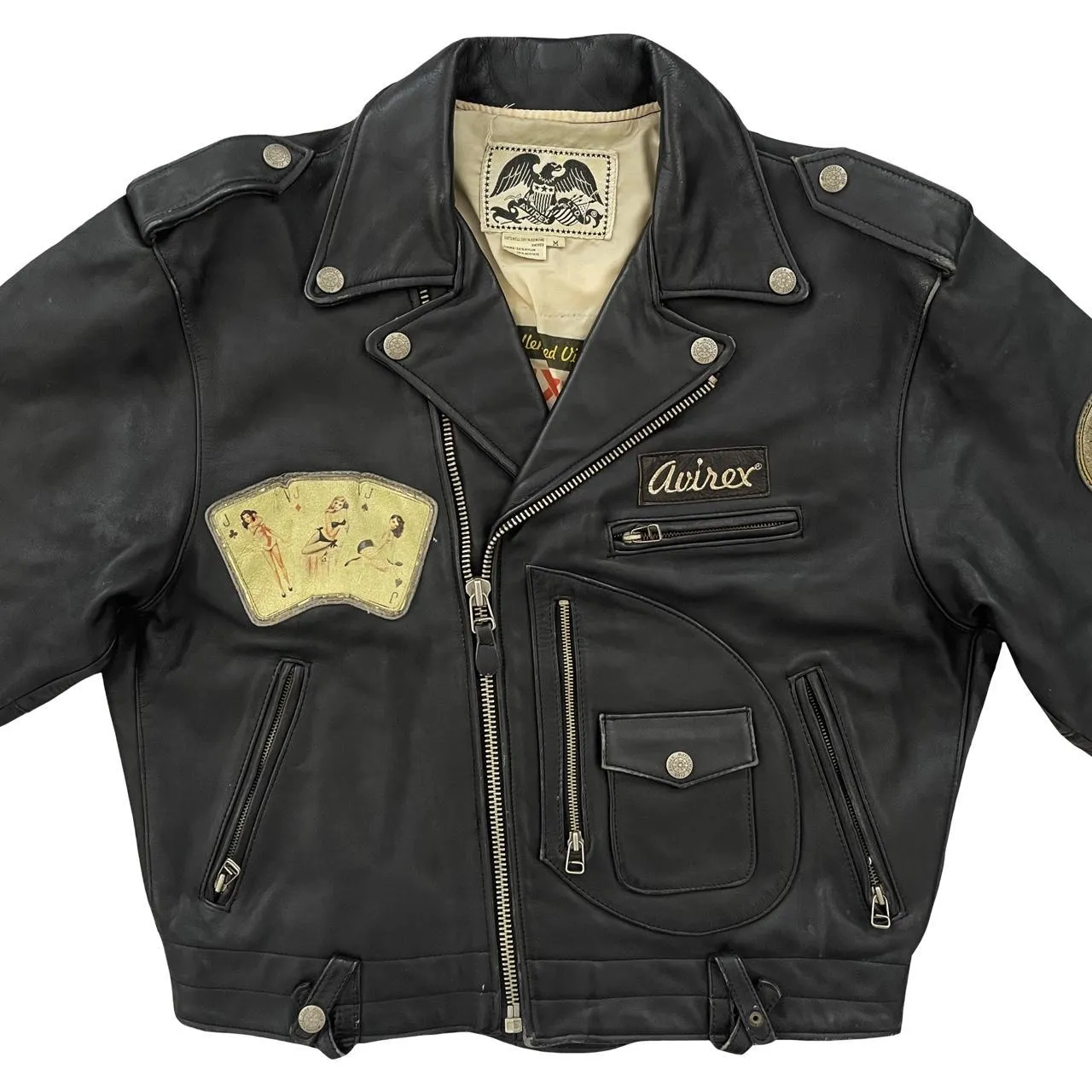 Avirex Leather Biker Jacket