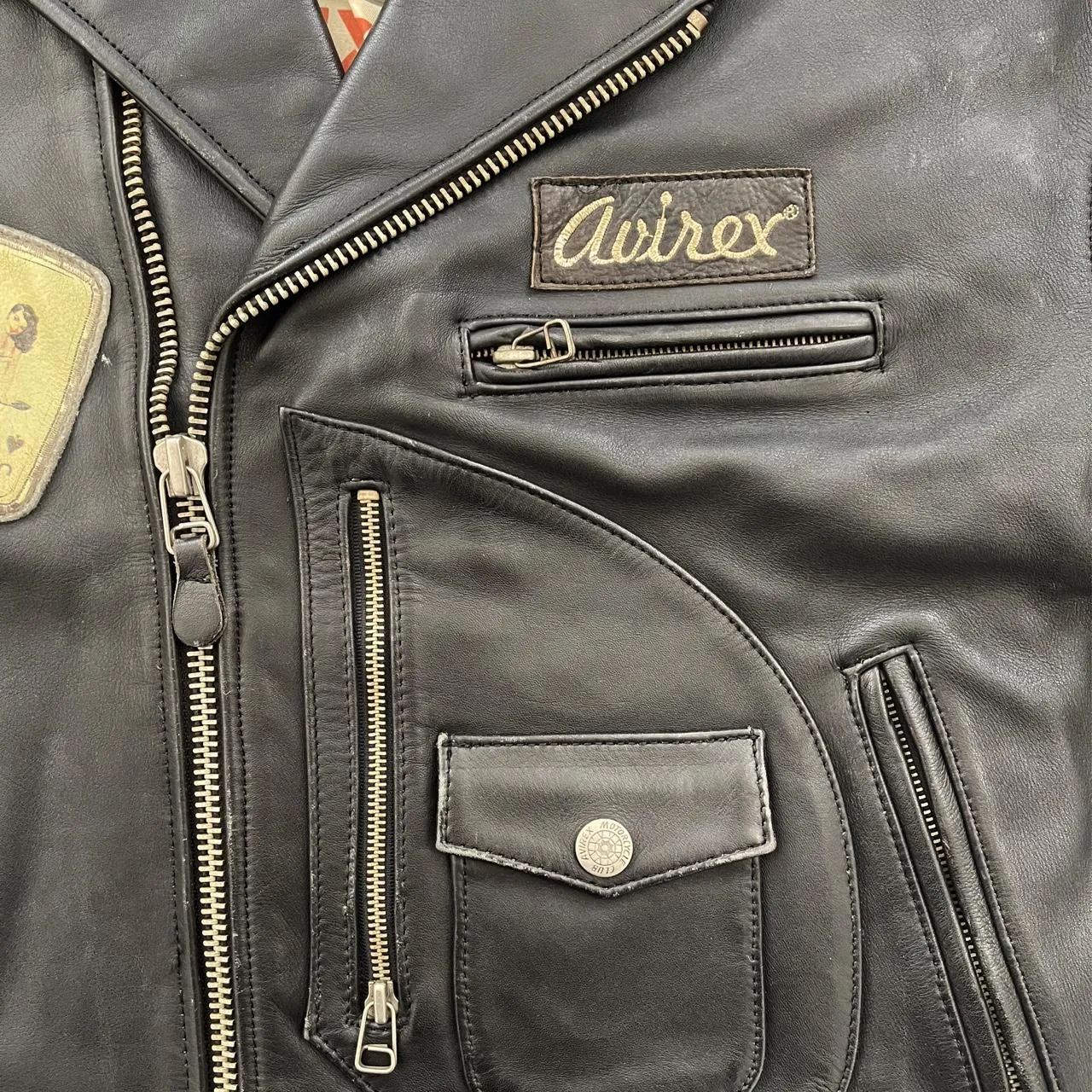 Avirex Leather Biker Jacket