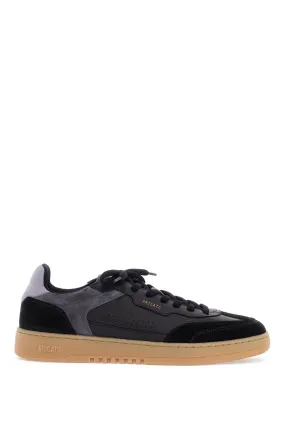 Axel Arigato Black Low Sneakers In Eco Friendly Leather And Suede With Beige Sole