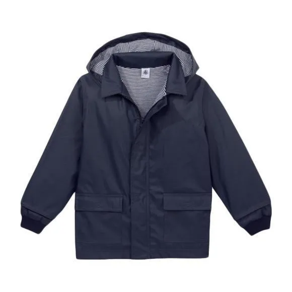 baby rain coat navy