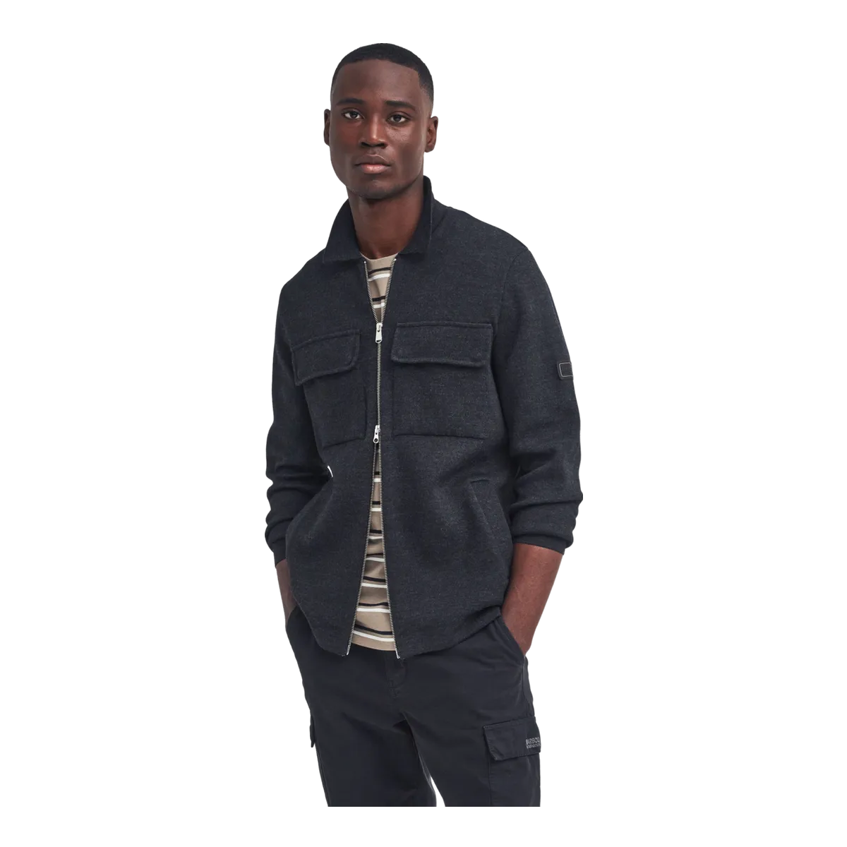 Barbour International Burley Zip Through Cardigan