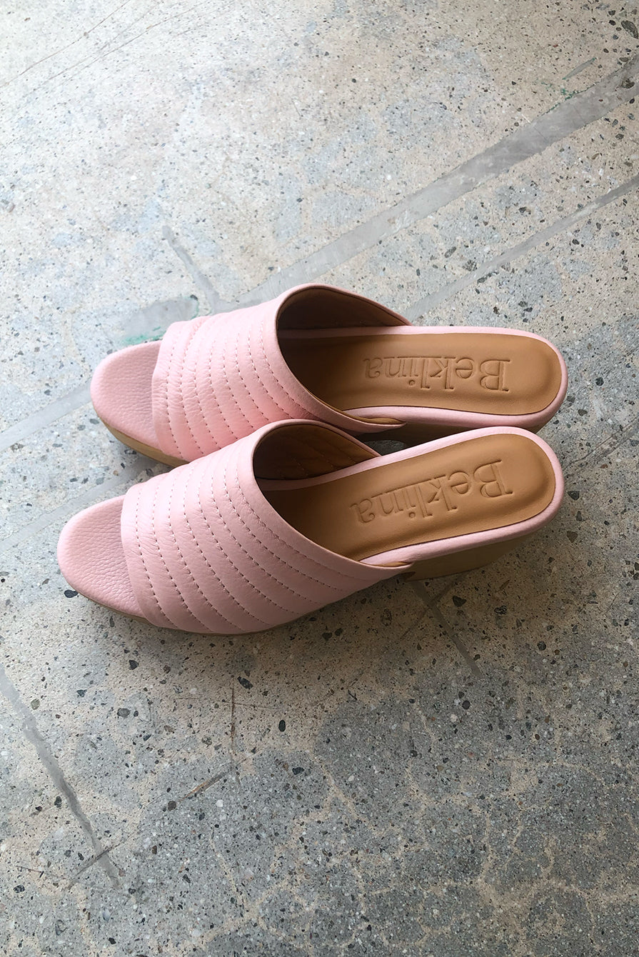 Beklina Open Toe Clog Pink