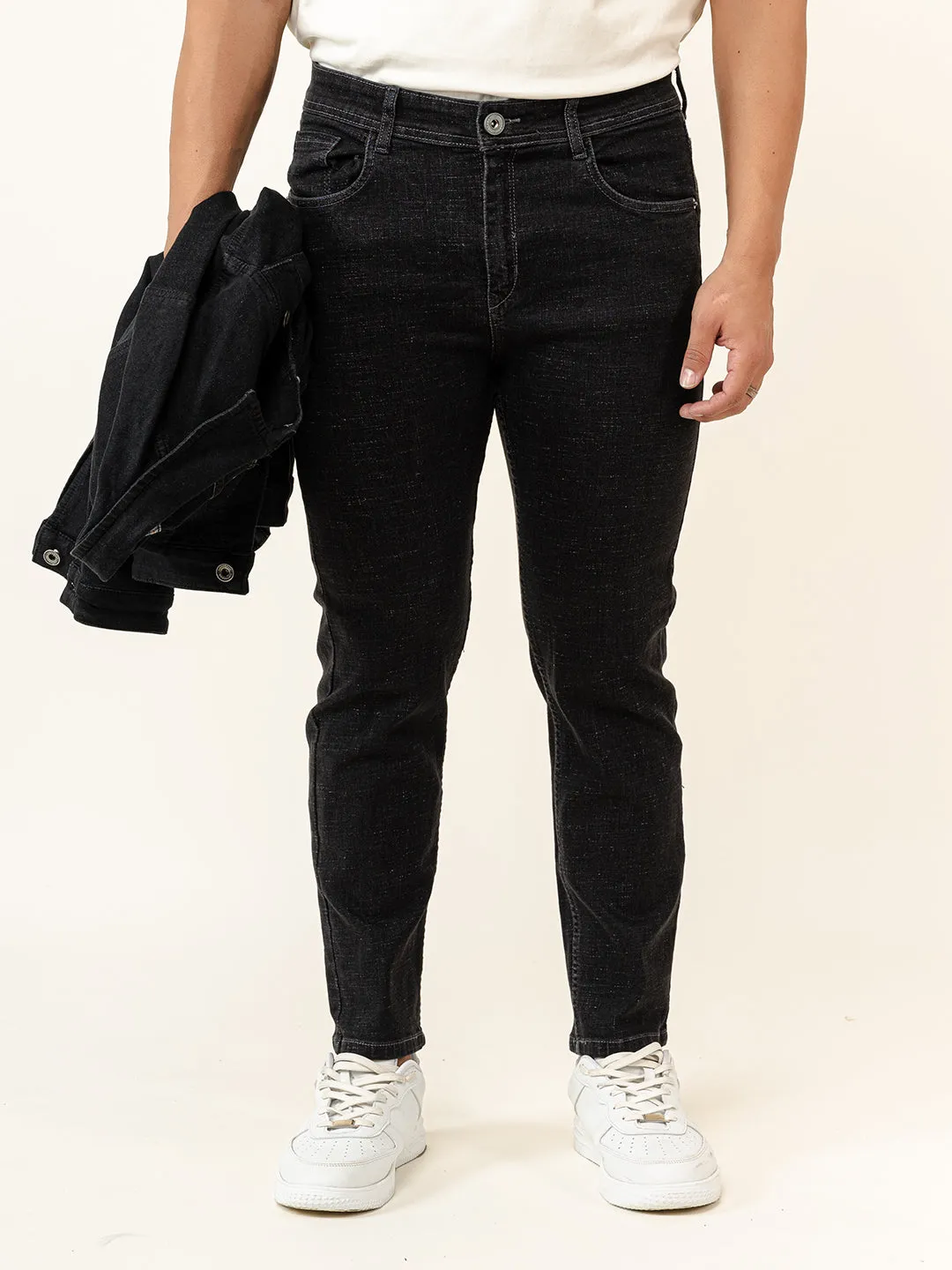 Black Slim Fit Denim Jeans