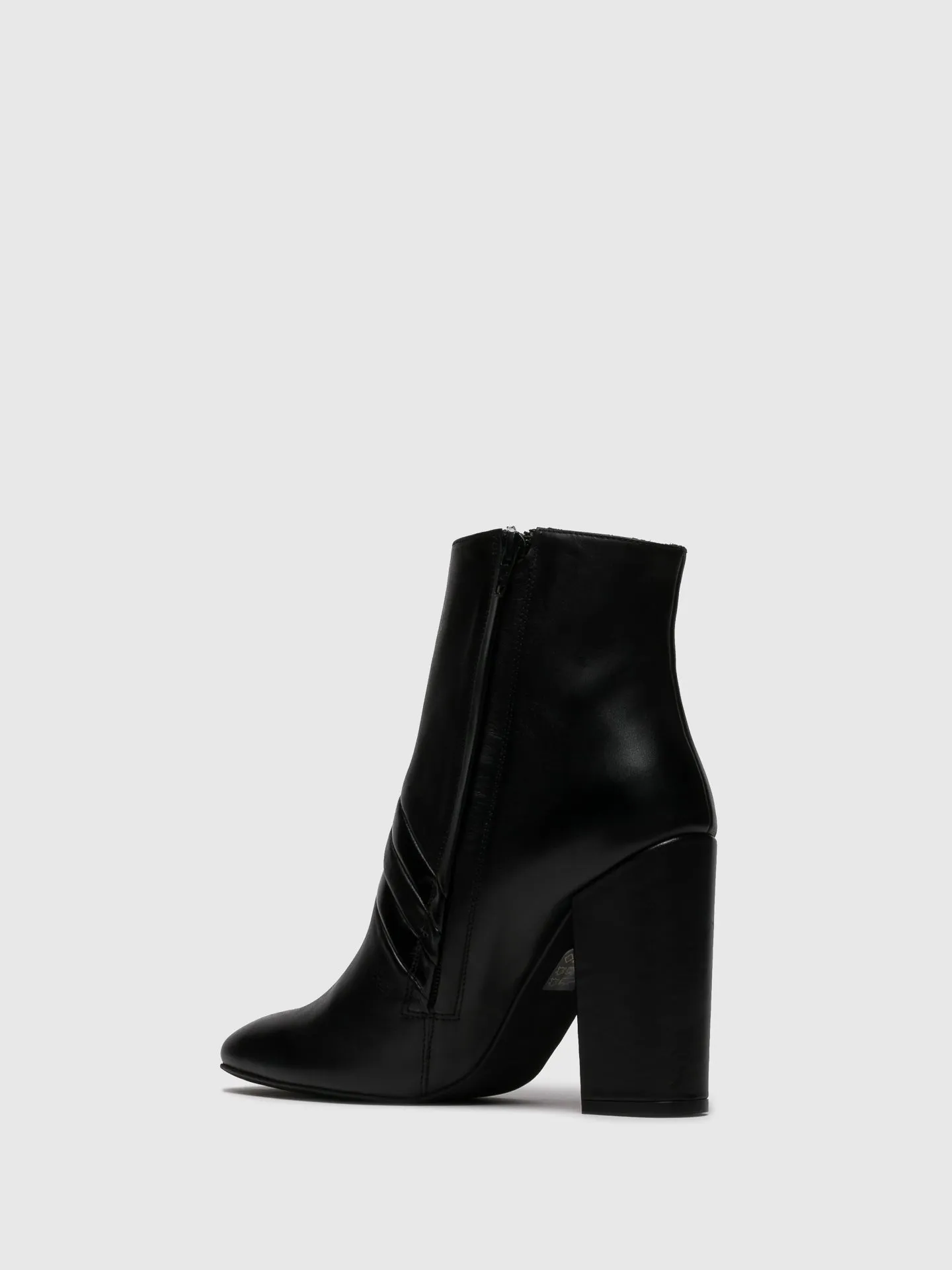 Black Zip Up Ankle Boots