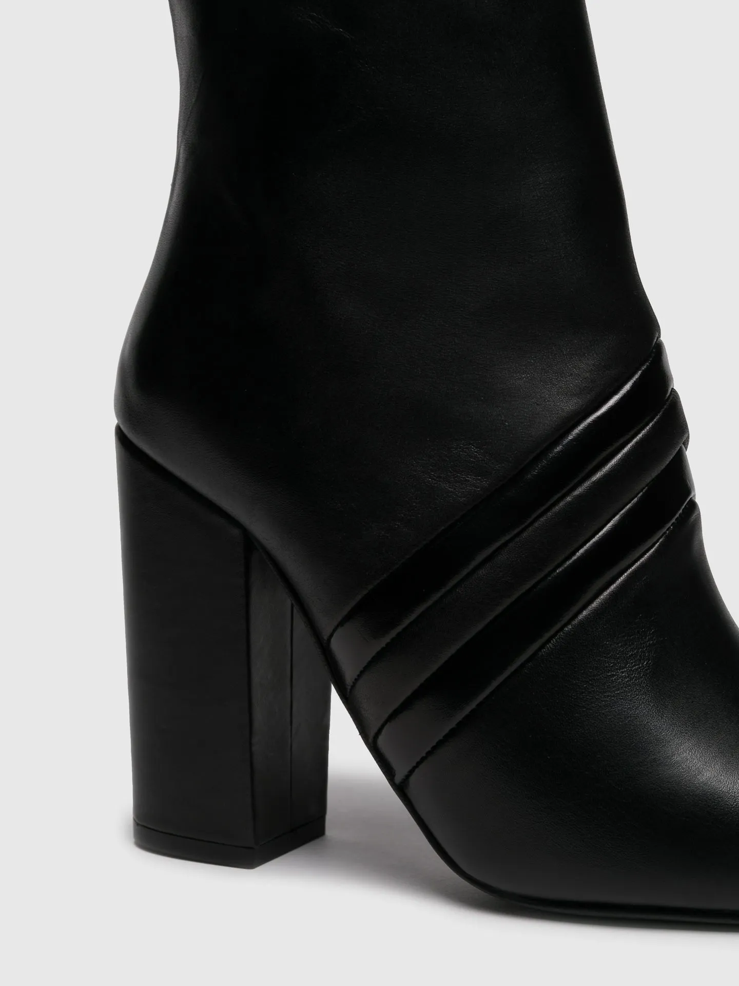 Black Zip Up Ankle Boots