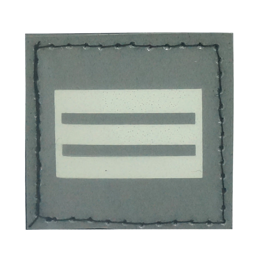 BLUE GLOW IN THE DARK RANK PATCH - CAPTAIN