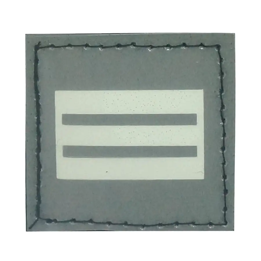 BLUE GLOW IN THE DARK RANK PATCH - CAPTAIN