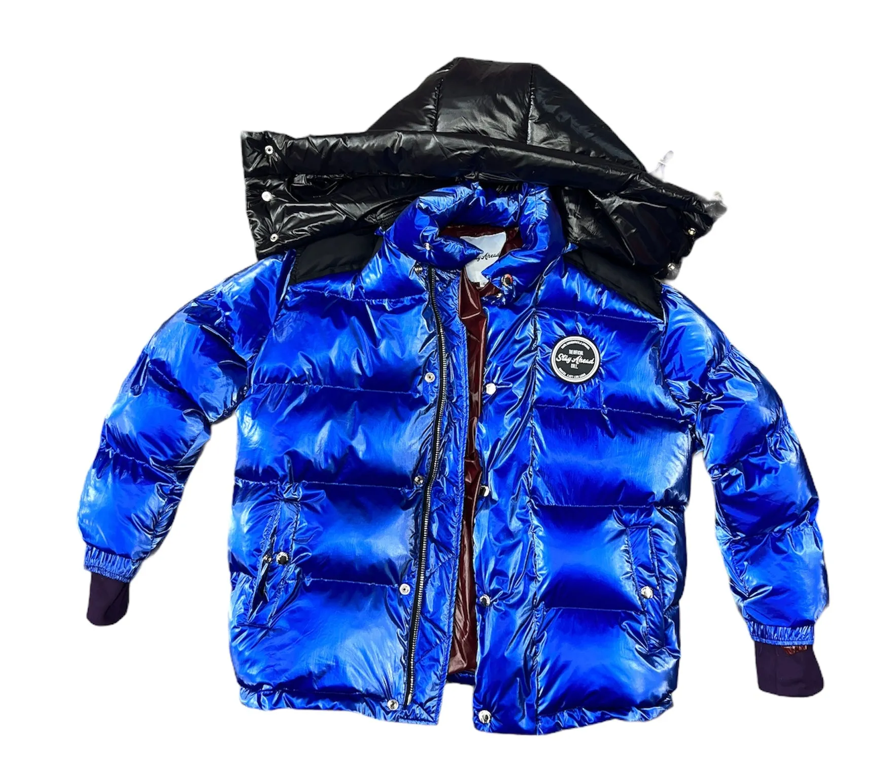 Blue Signature Bubble Coat