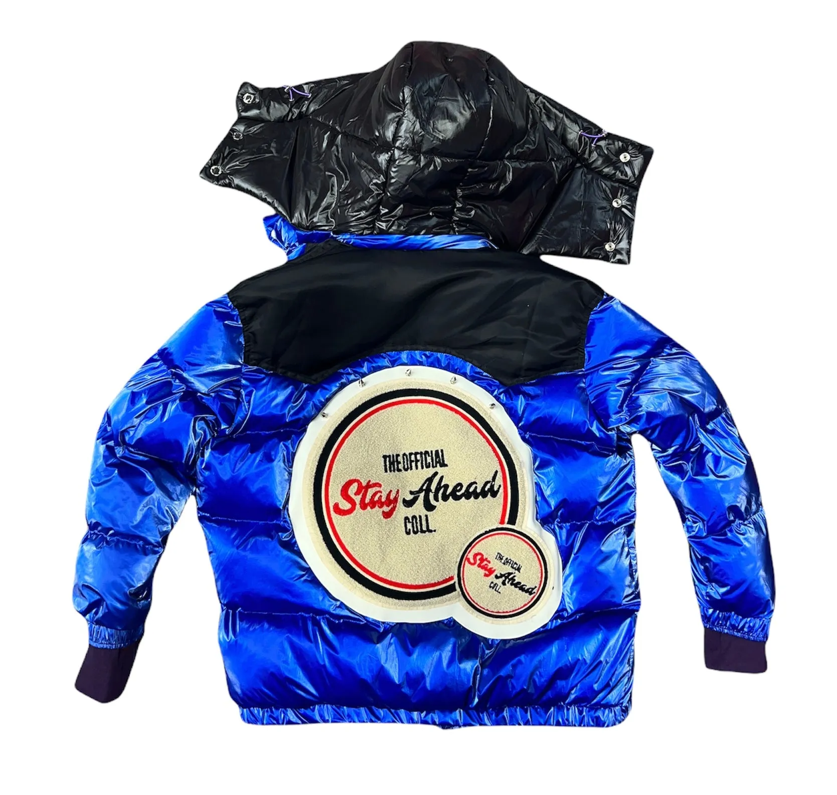 Blue Signature Bubble Coat