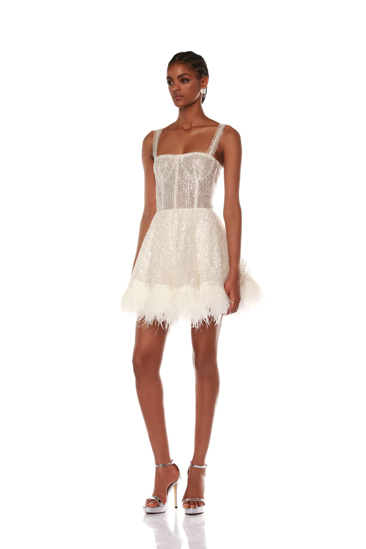 Bronx And Banco Mademoiselle Bridal Mini Dress