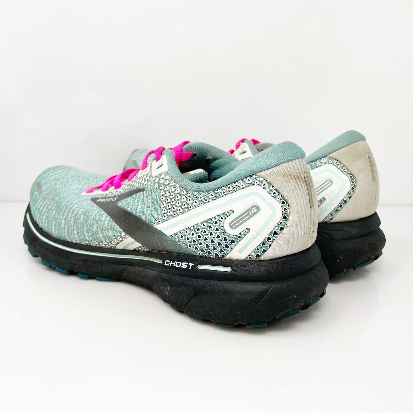 Brooks Womens Ghost 14 1203561B141 Blue Running Shoes Sneakers Size 7.5 B