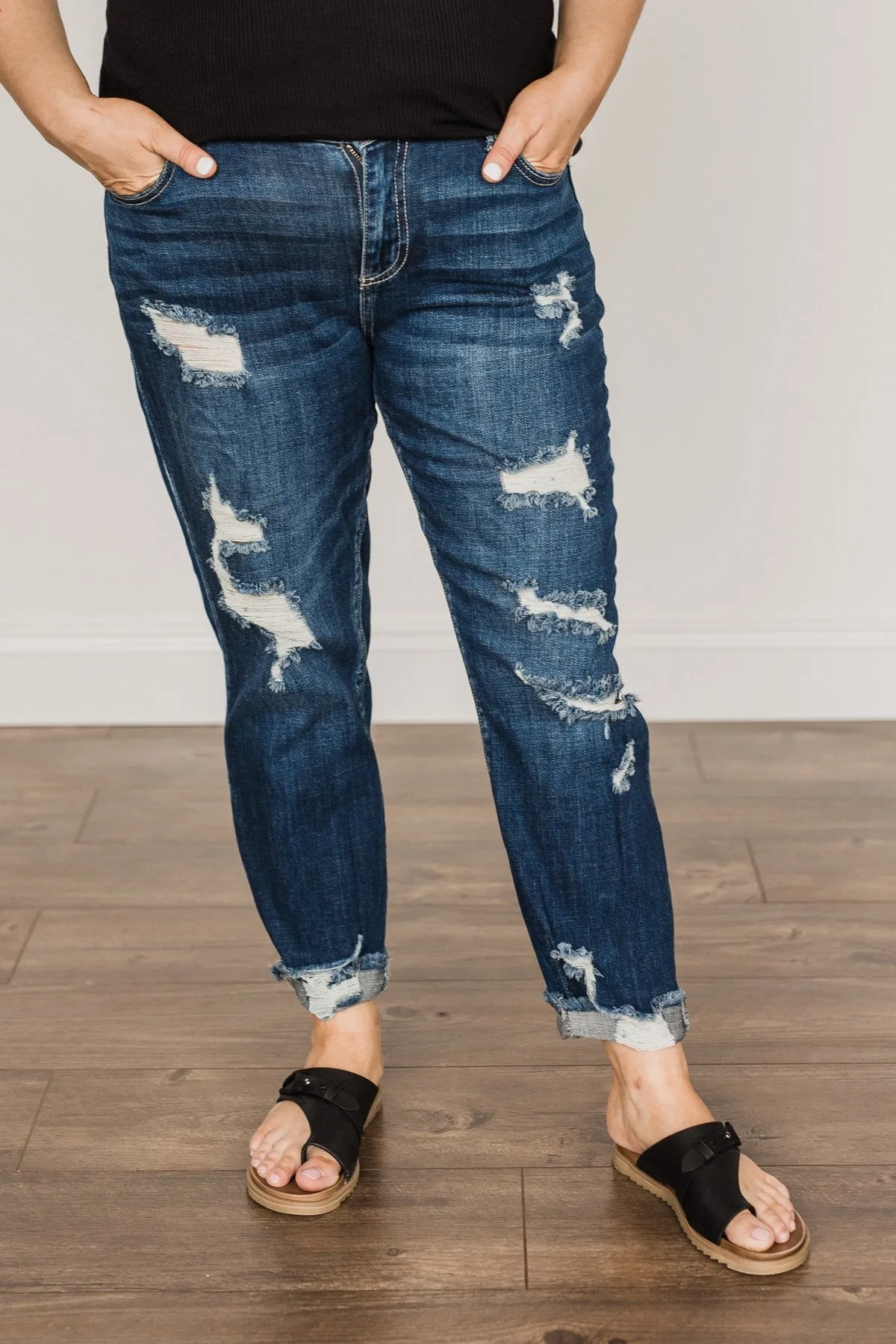 Cello Distressed Skinny Jeans- Camila Wash