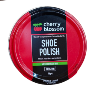 Cherry Blossom Shoe Polish 40g Tin With Carnauba Wax