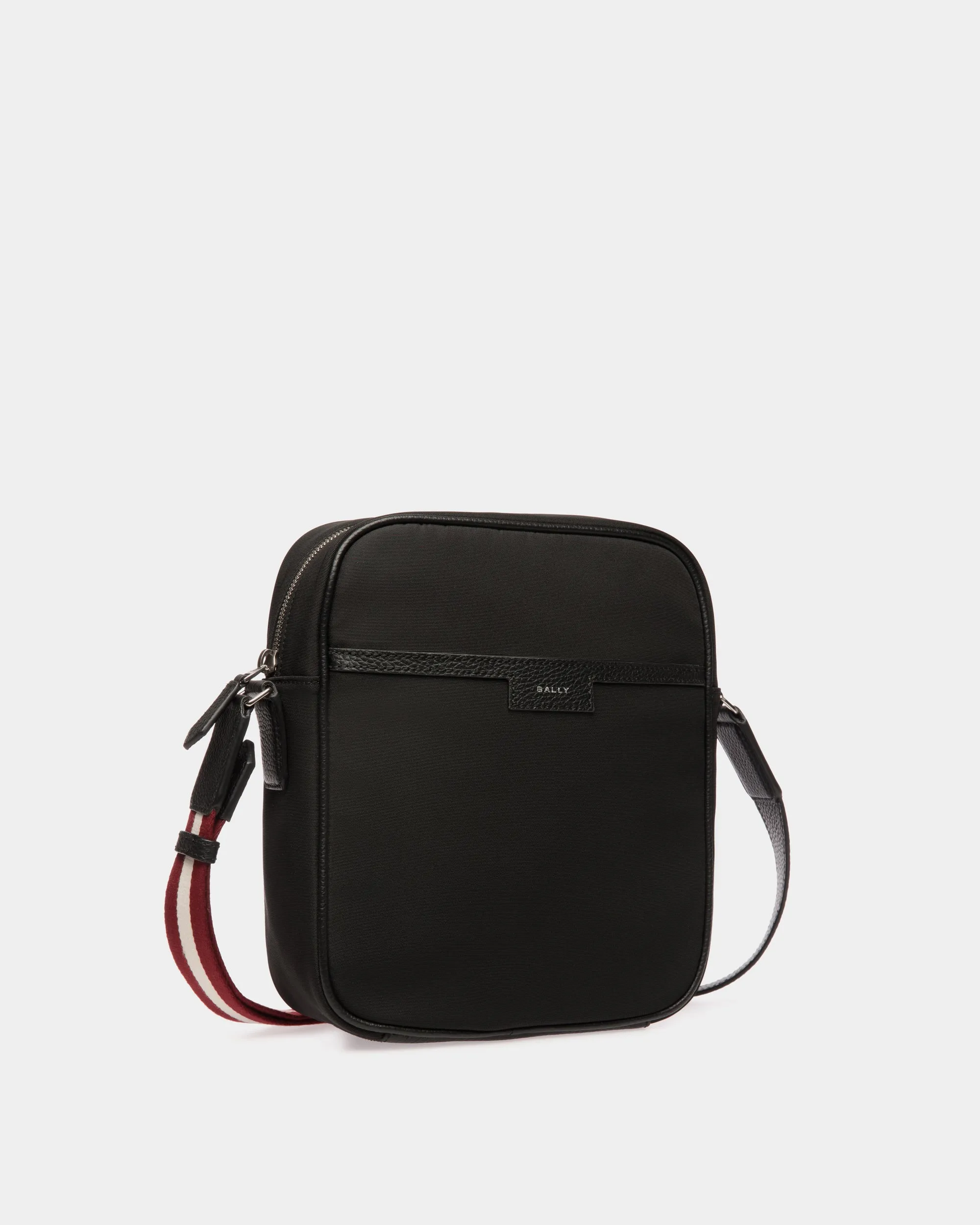 Code Crossbody Bag In Black Nylon