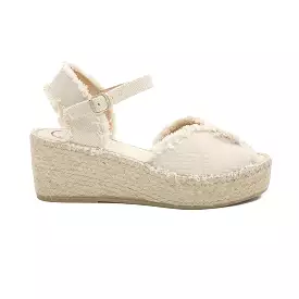 Cotton Wedge Espadrille for Women - Isaura