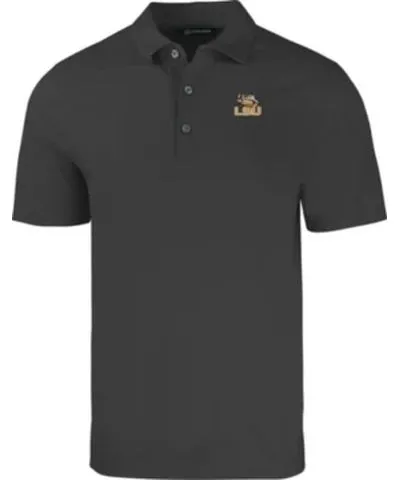 Cutter & Buck Men's NCAA LSU Tigers Big & Tall Forge Eco Stretch Recycled Polo