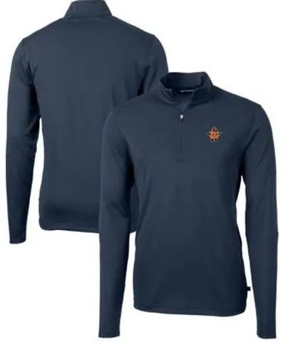 Cutter & Buck Men's Syracuse Orange NCAA Syracuse Vault DryTec Virtue Eco Pique Recycled Quarter-Zip Top