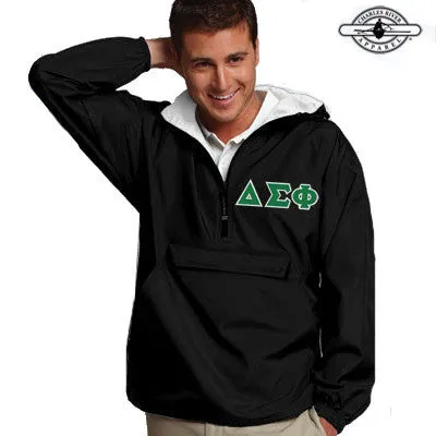 Delta Sigma Phi Pullover Jacket - Charles River 9905 - TWILL