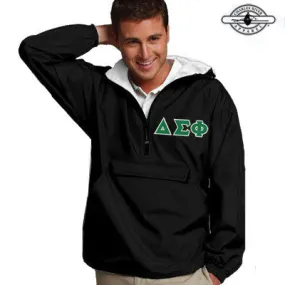 Delta Sigma Phi Pullover Jacket - Charles River 9905 - TWILL