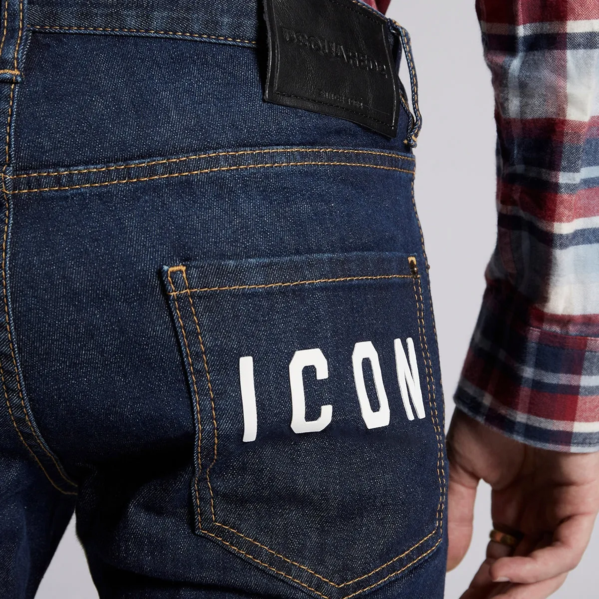 DSQUARED2 - Icon Dark Wash Jeans in Navy