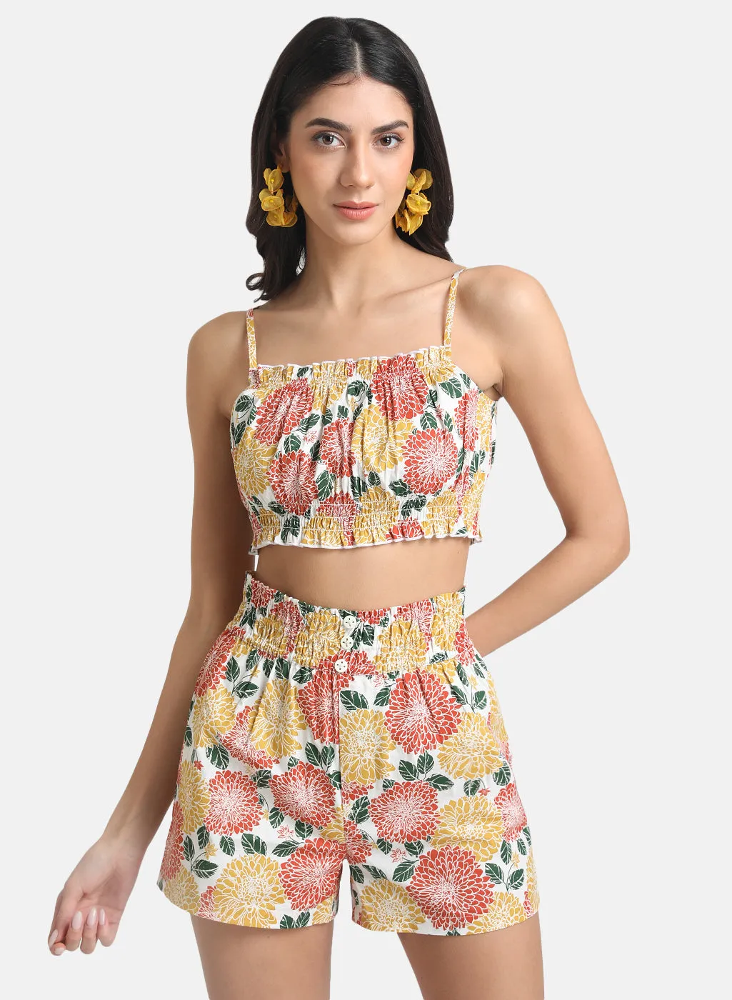 Floral Printed Crop Top