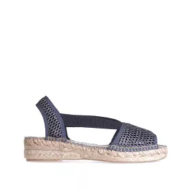 Glitter Cotton Blend Wedge Espadrille for Women - Estel-ZY