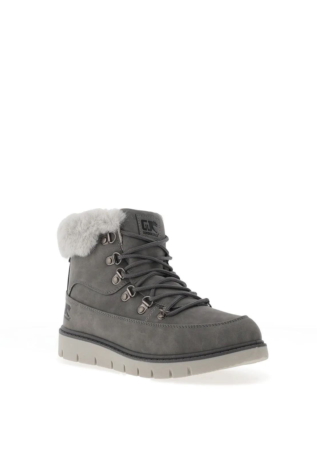 Gordon Jack Everest Faux Fur Lined Ankle Boots, Grey