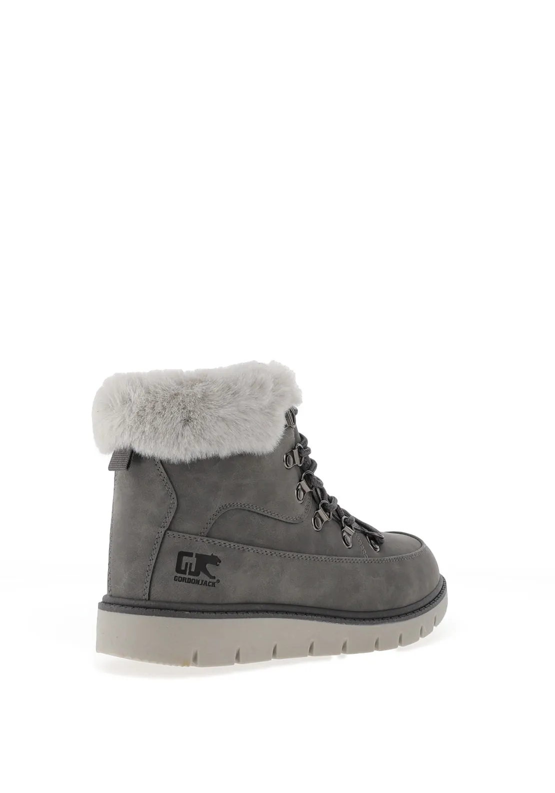 Gordon Jack Everest Faux Fur Lined Ankle Boots, Grey