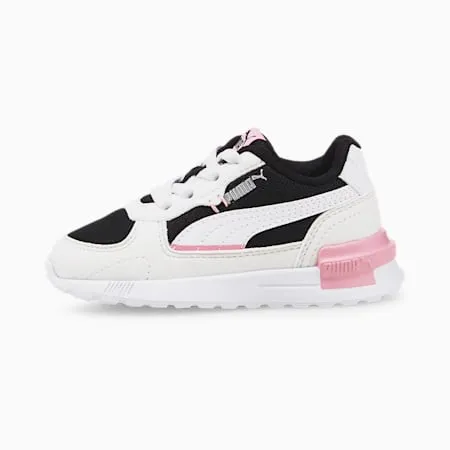 Graviton AC Sneakers - Infants 0-4 years | Puma White-Puma Black-PRISM PINK | PUMA Shoes | PUMA 