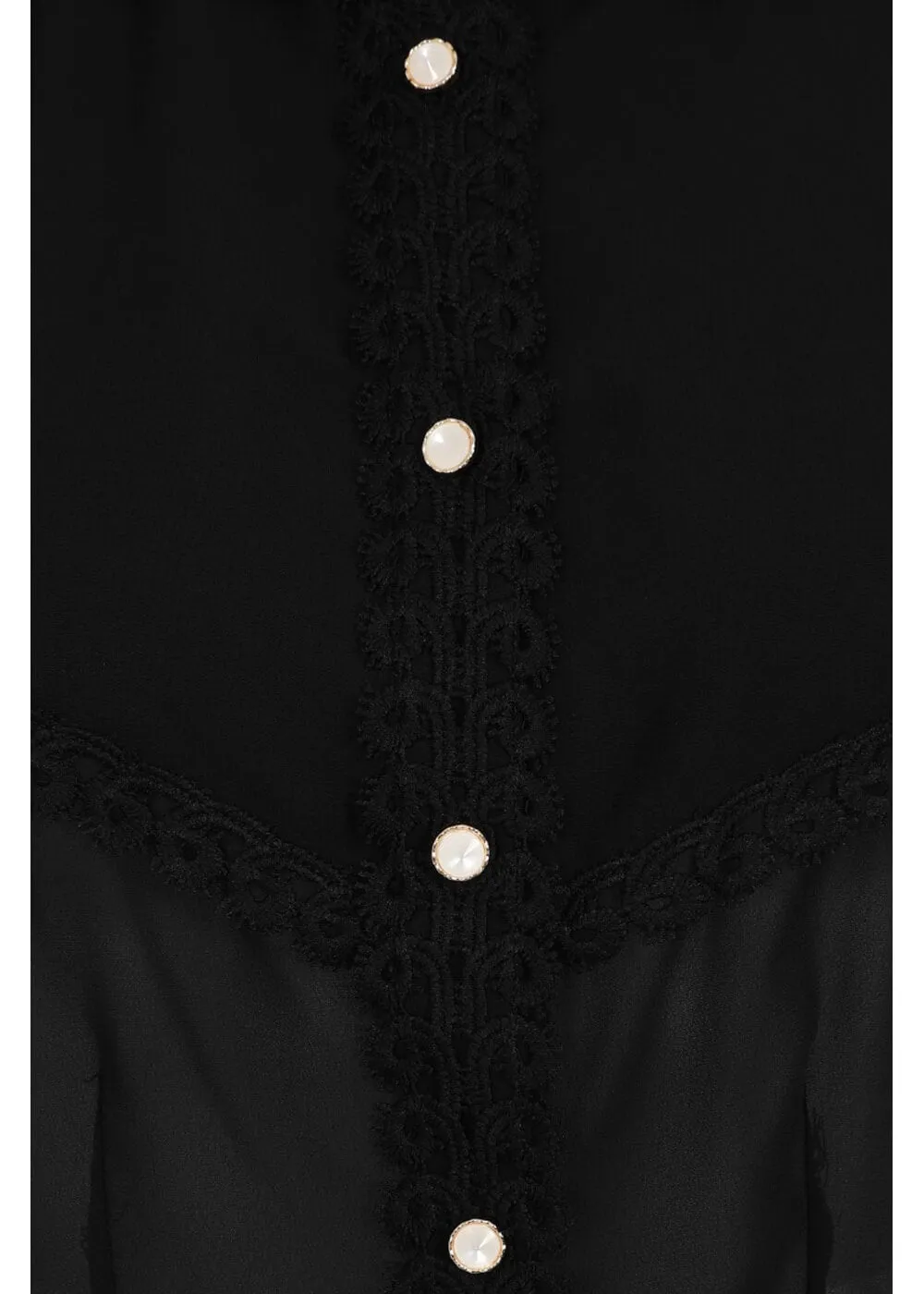 Hell Bunny Taffy 40's Blouse Black