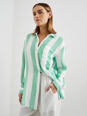 Jaylin Shirt - Jade Stripe