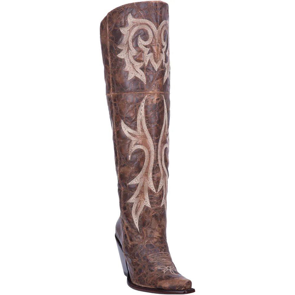 Jilted Embroidered Snip Toe Cowboy Boots