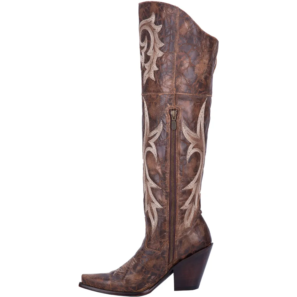 Jilted Embroidered Snip Toe Cowboy Boots