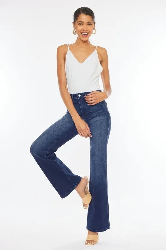 Kan Can High Rise Slim Flare Jeans