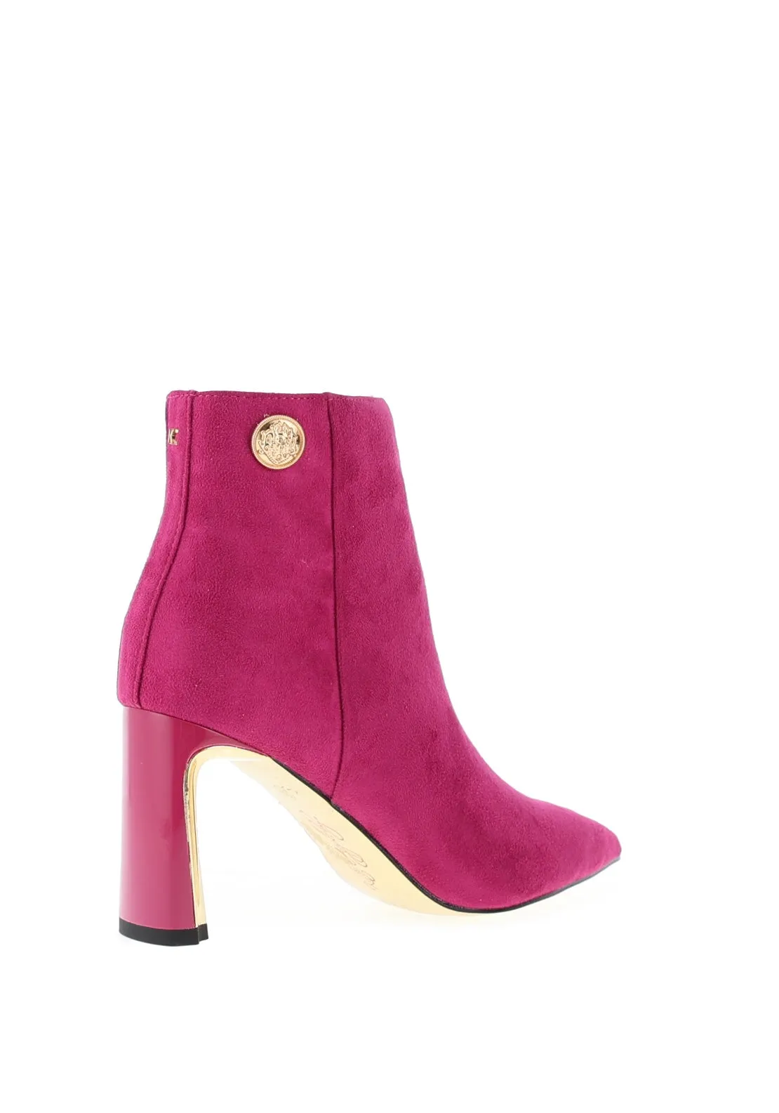 Kate Appleby Charlbury Heeled Ankle Boots, Pink