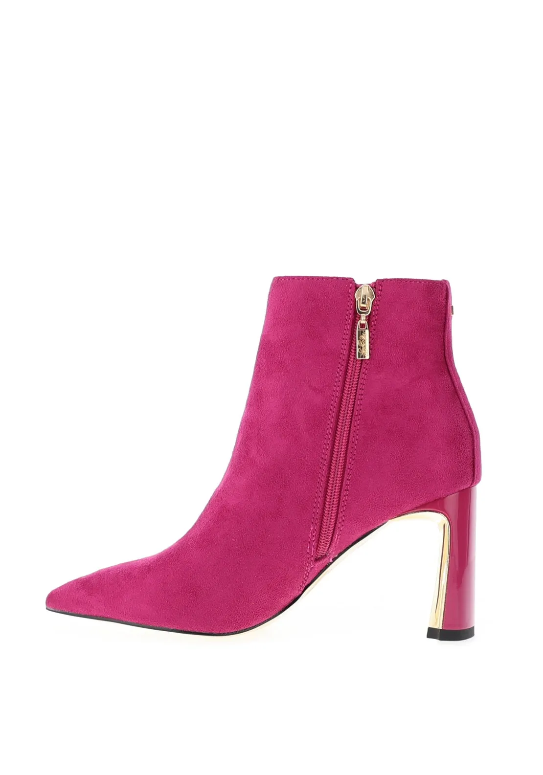 Kate Appleby Charlbury Heeled Ankle Boots, Pink