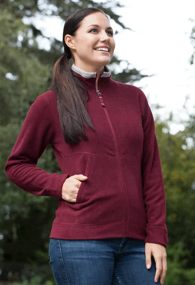 Ladies Bay Corduroy-Fleece Jacket