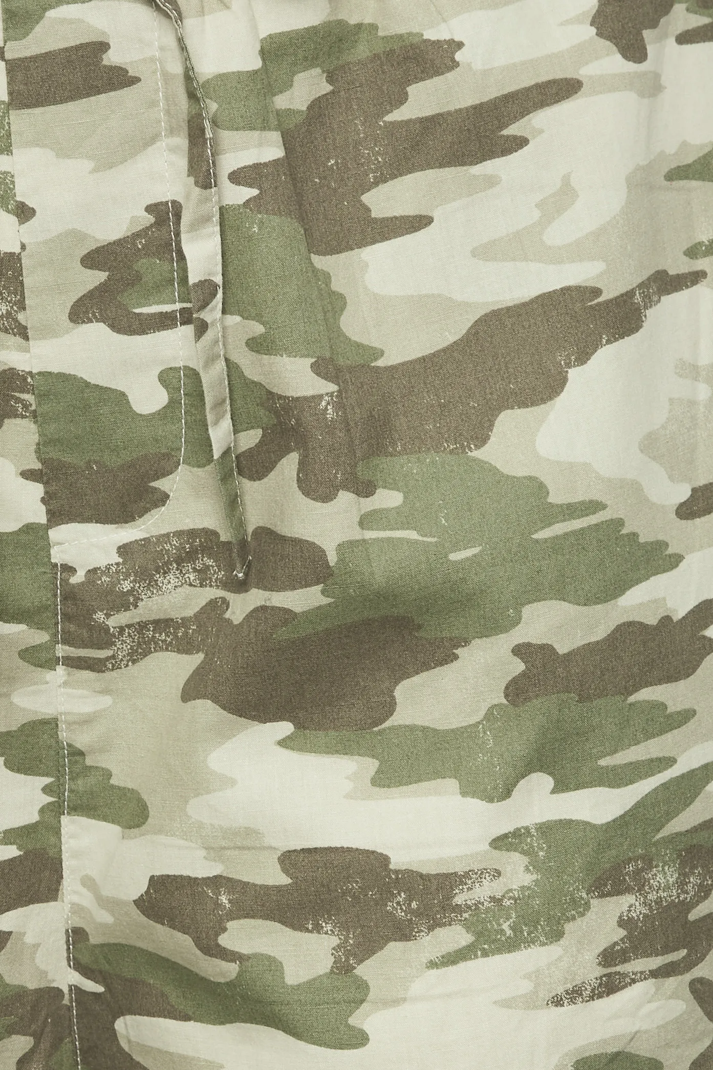 LIMITED COLLECTION Curve Green Camo Print Cargo Parachute Trousers