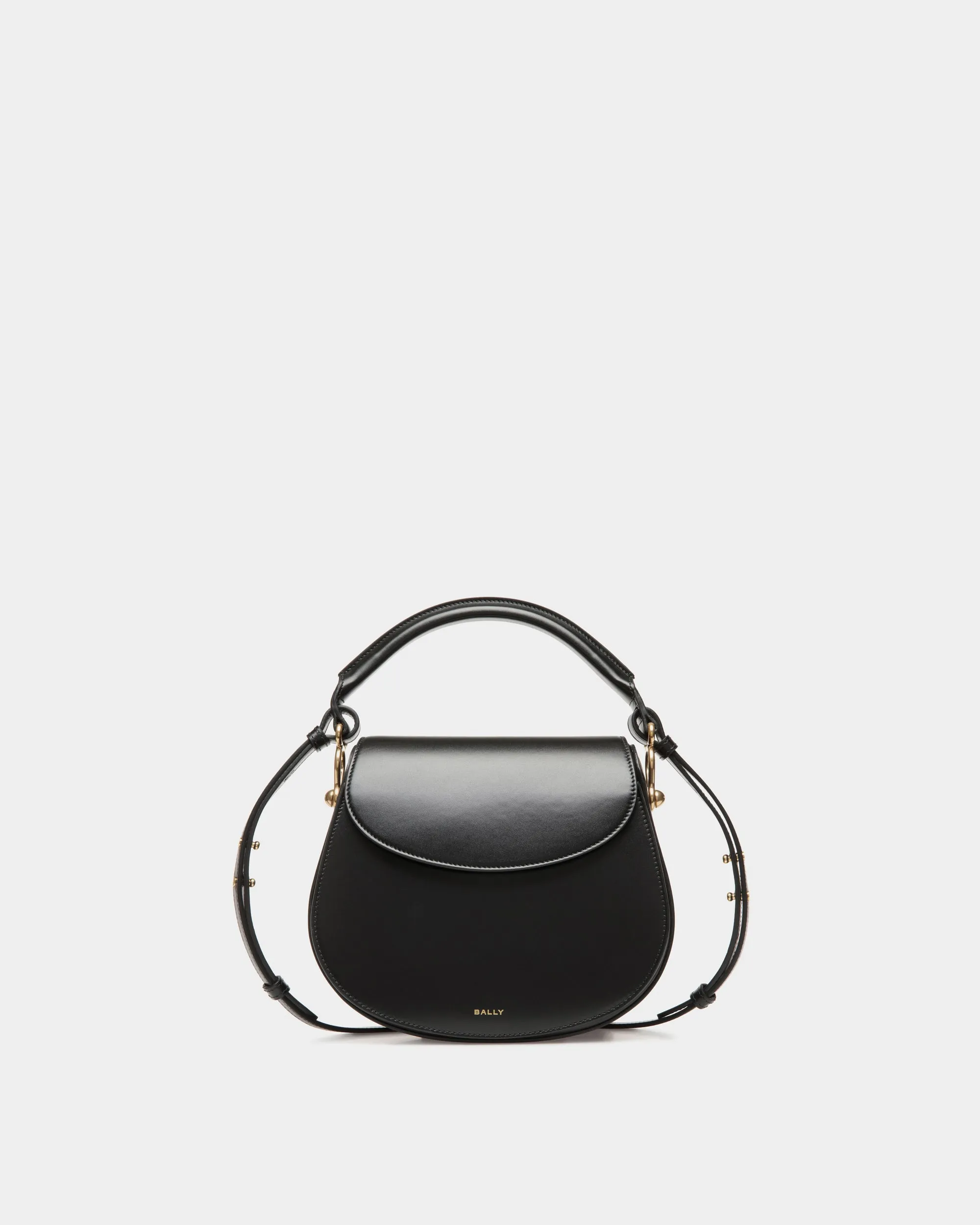 Lune Crossbody Bag In Black Leather