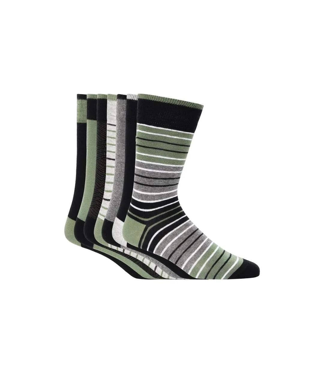 Mens bellion assorted designs socks olive Duck and Cover