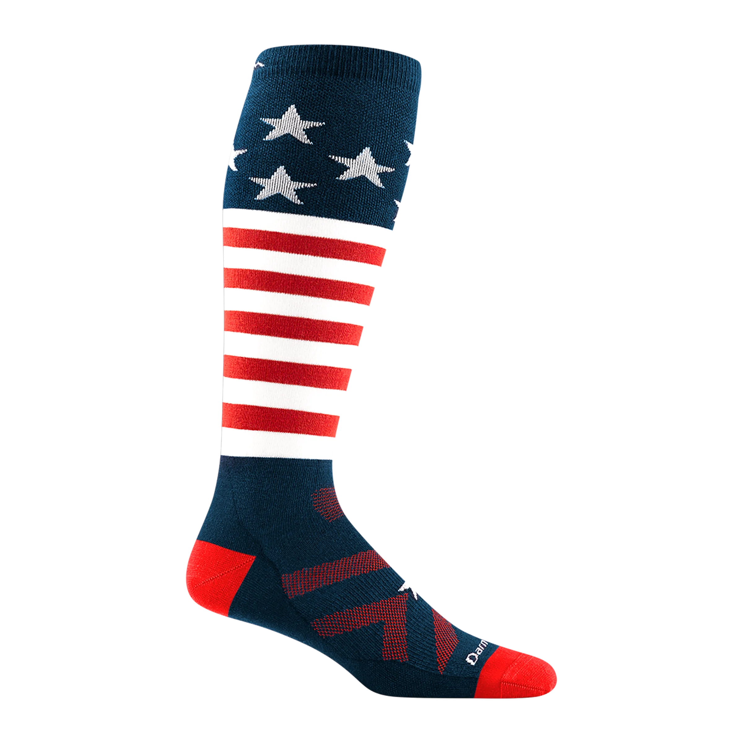 Men's Captain Stripe Over-the-Calf  Lightweight Ski & Snowboard Sock