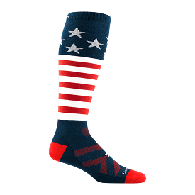 Men's Captain Stripe Over-the-Calf  Lightweight Ski & Snowboard Sock