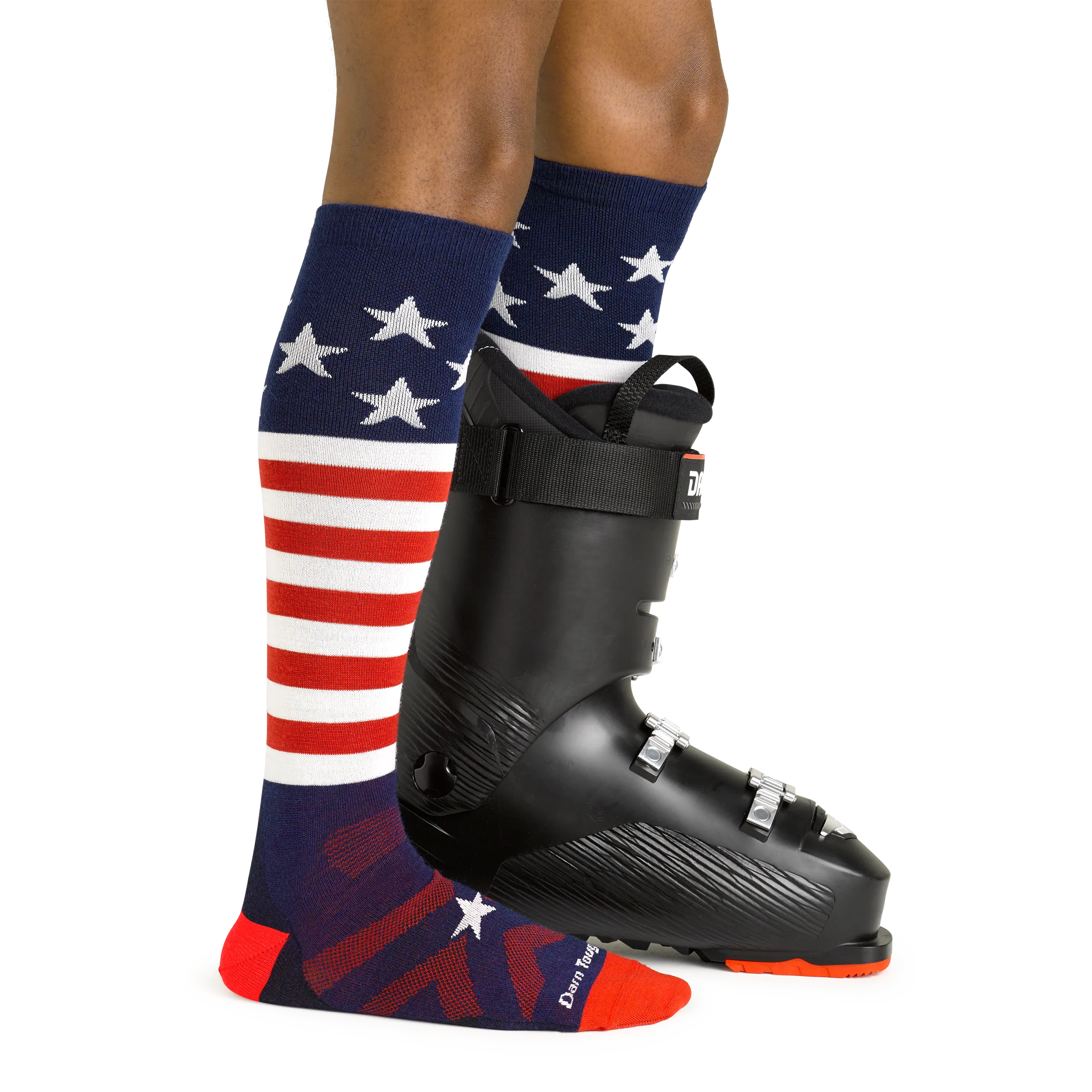 Men's Captain Stripe Over-the-Calf  Lightweight Ski & Snowboard Sock