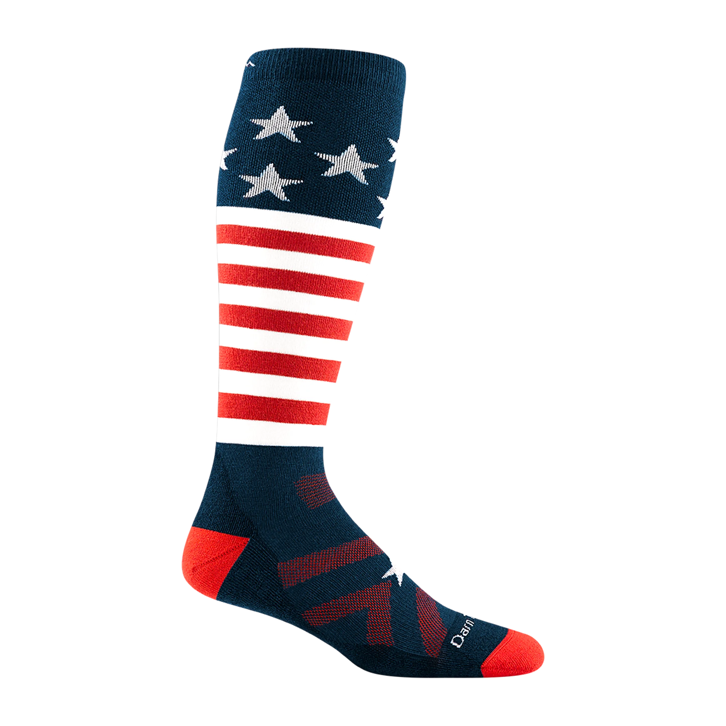 Men's Captain Stripe Over-the-Calf  Midweight Ski & Snowboard Sock