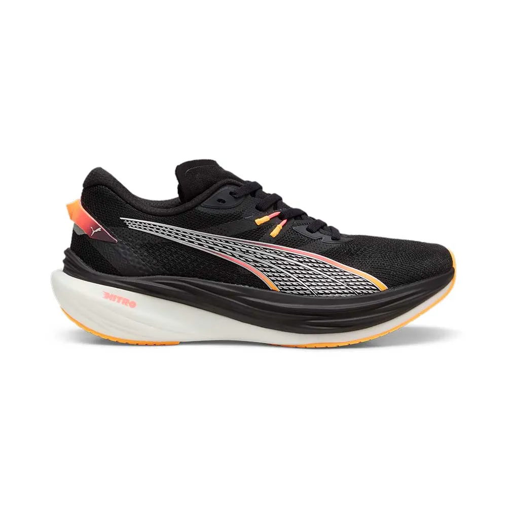 Men's Deviate Nitro 3 Running Shoe - PUMA Black-Sun Stream - Regular (D)