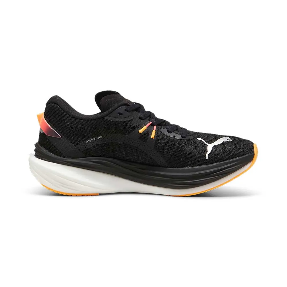 Men's Deviate Nitro 3 Running Shoe - PUMA Black-Sun Stream - Regular (D)